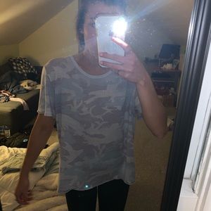 Free people camo tee